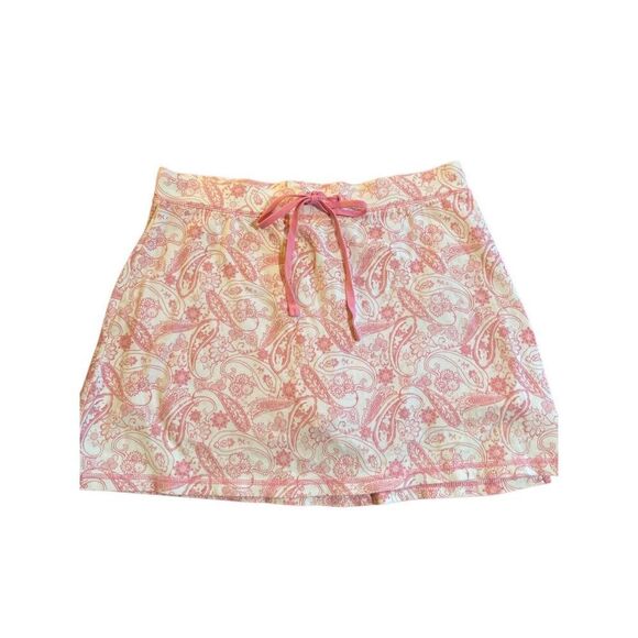 New York laundry women’s pink and white floral print skort size large - Picture 1 of 5